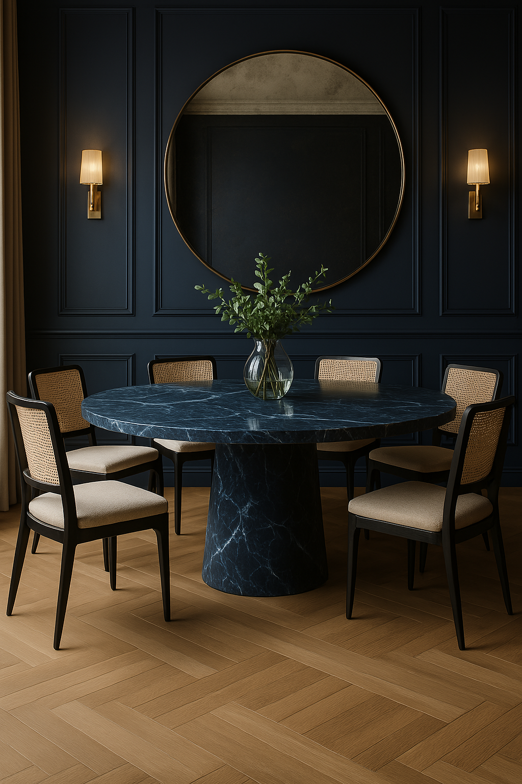 Blue Sodalite Onyx Dining Table