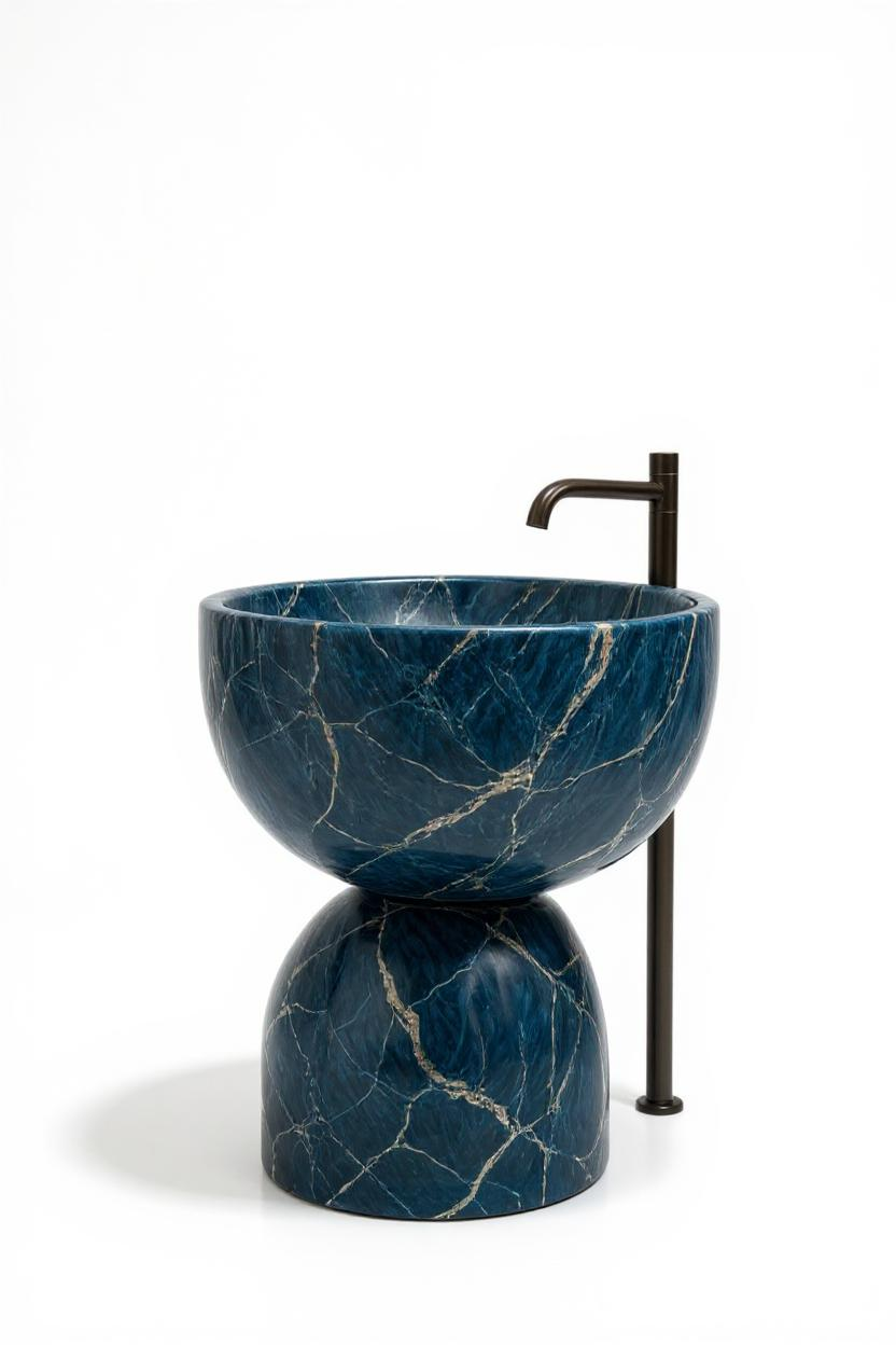 Sodalite Blue Marble Sink Design