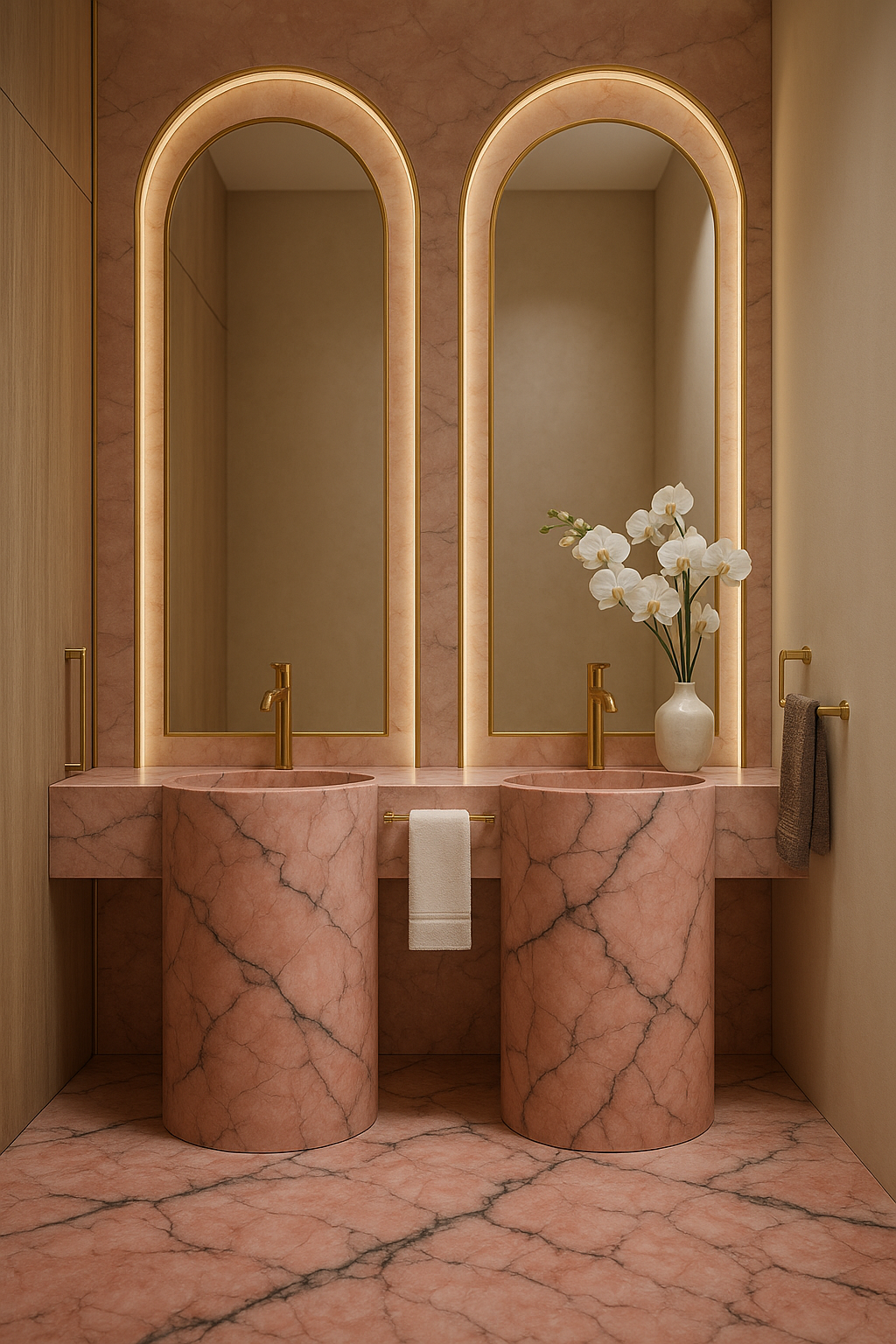 Rosa Portogallo Marble Washbasin