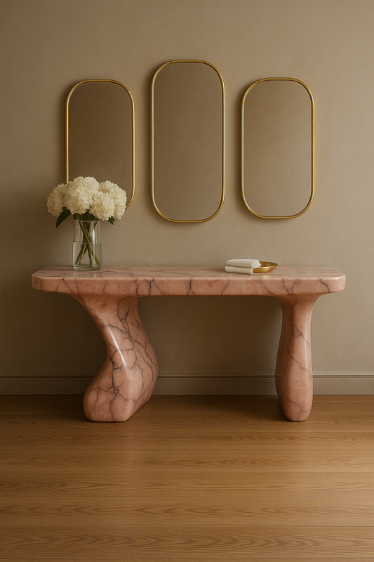 Rosé Marble Console