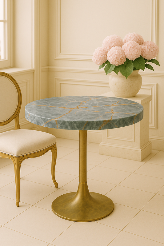 Fantasy Blue Marble Bistro Table