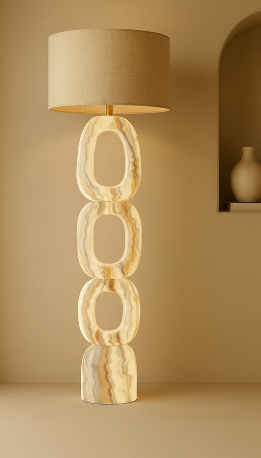WHITE ONYX LAMP