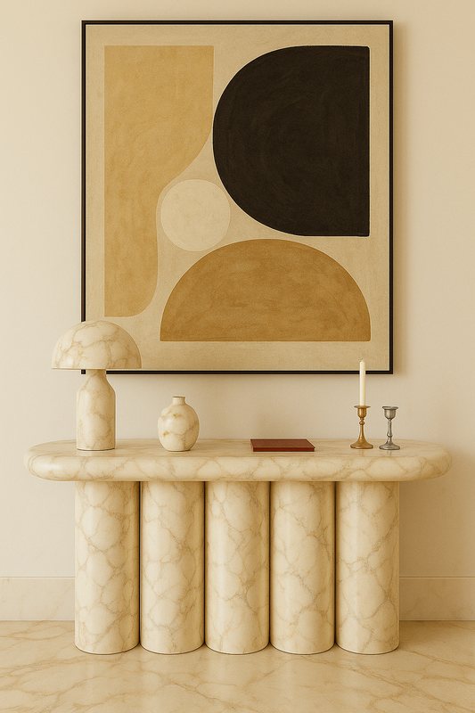 Crema Marfil Console