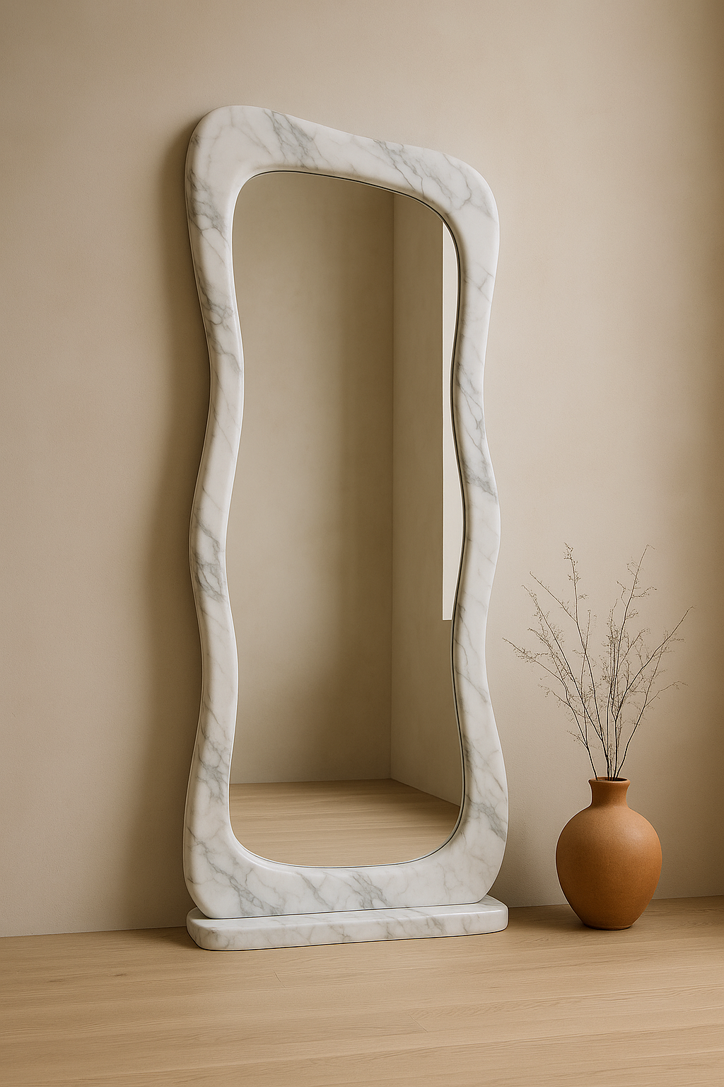 Carrara Marble Mirror Frame