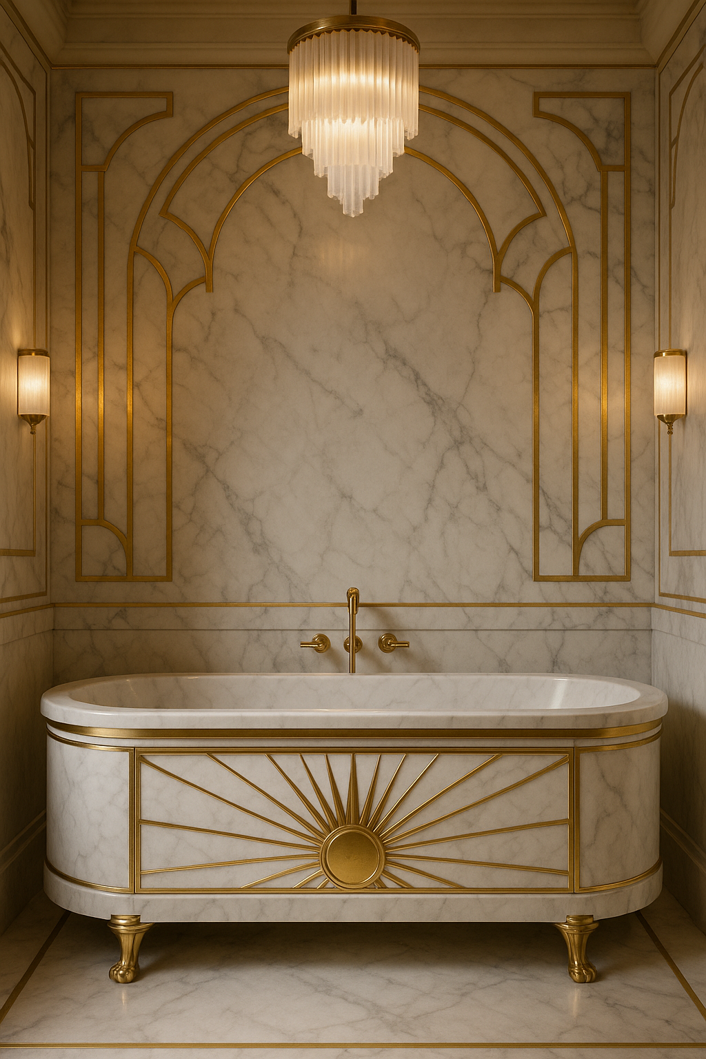 Carrara Marble Bathtub