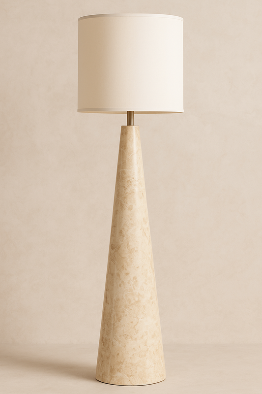 Crema Marfil Marble Floor Lamp