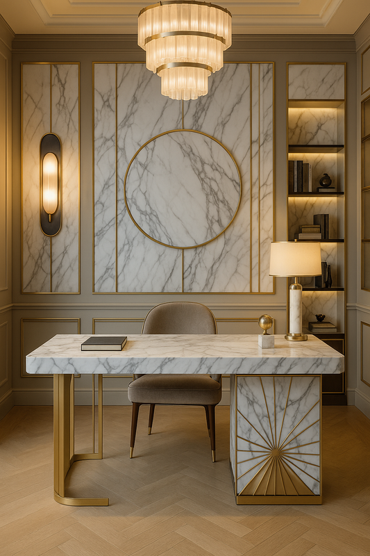 Carrara Marble Desk