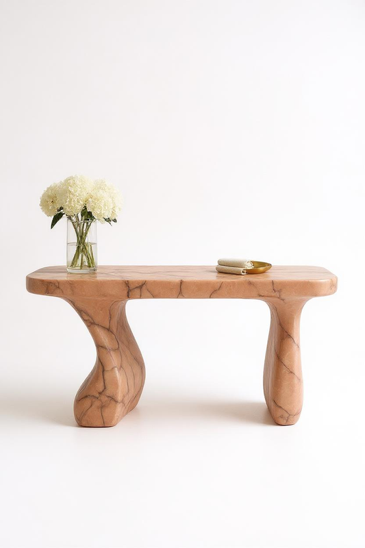 Rosé Marble Console