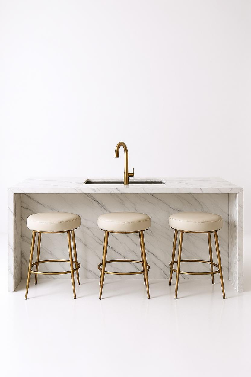 Carrara Marble Kitchen Island