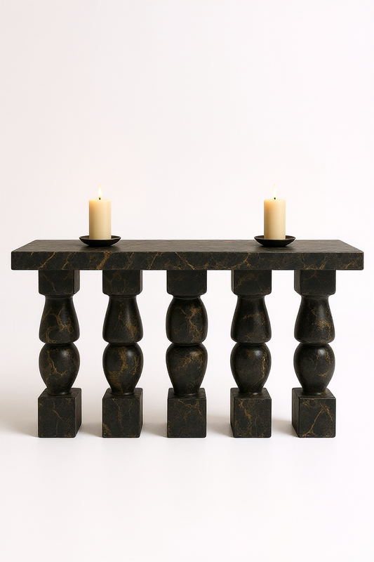 Explosion Gold Marble Console