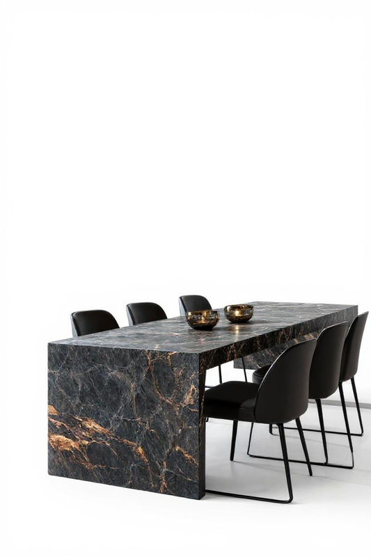 Nero Portoro Monolithic Dining Table