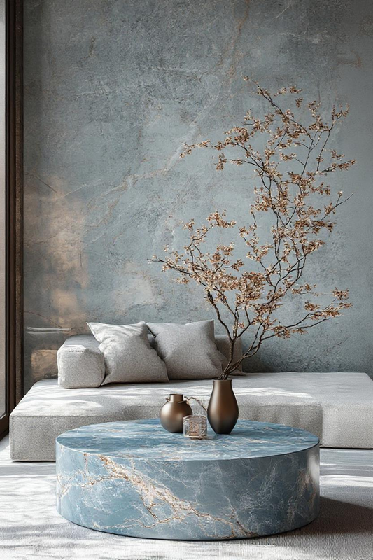 Aqua Marble Coffee Table