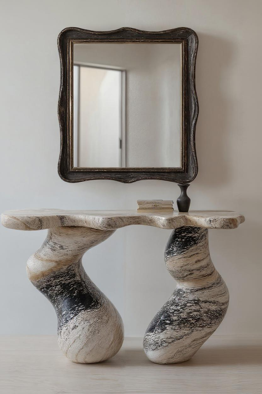 Black Forest Marble Console