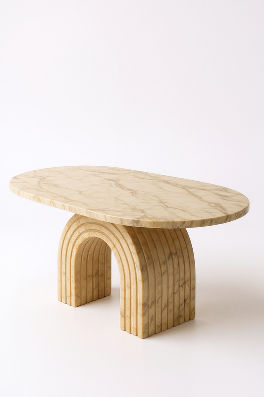 Antique Beige Marble Table