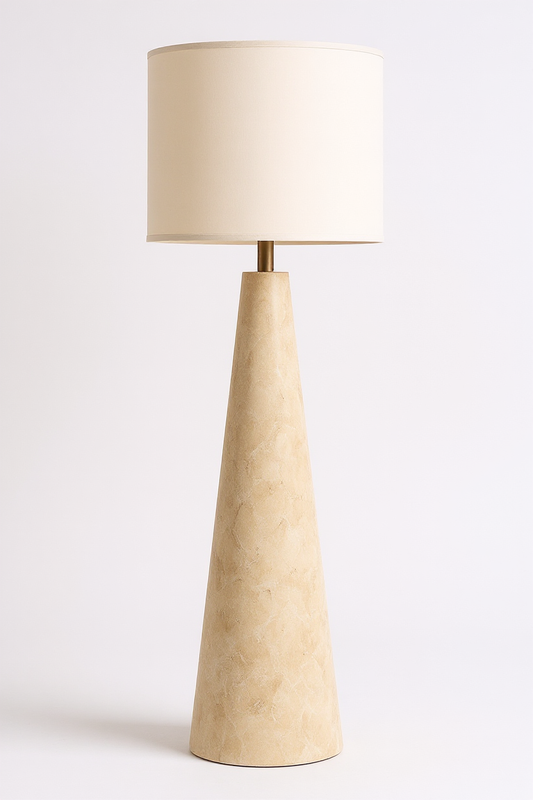 Crema Marfil Marble Floor Lamp